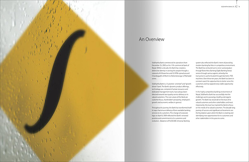 exclusive, creative annual report for Siddhartha Bank Nepal - page-2