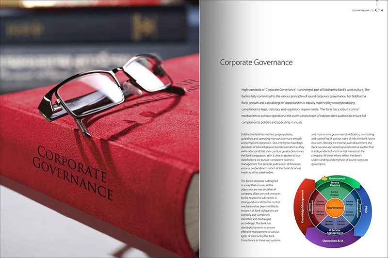 exclusive, creative annual report for Siddhartha Bank Nepal - page-6